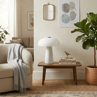 Haloire Marble Table Lamp-Neutral Decor
