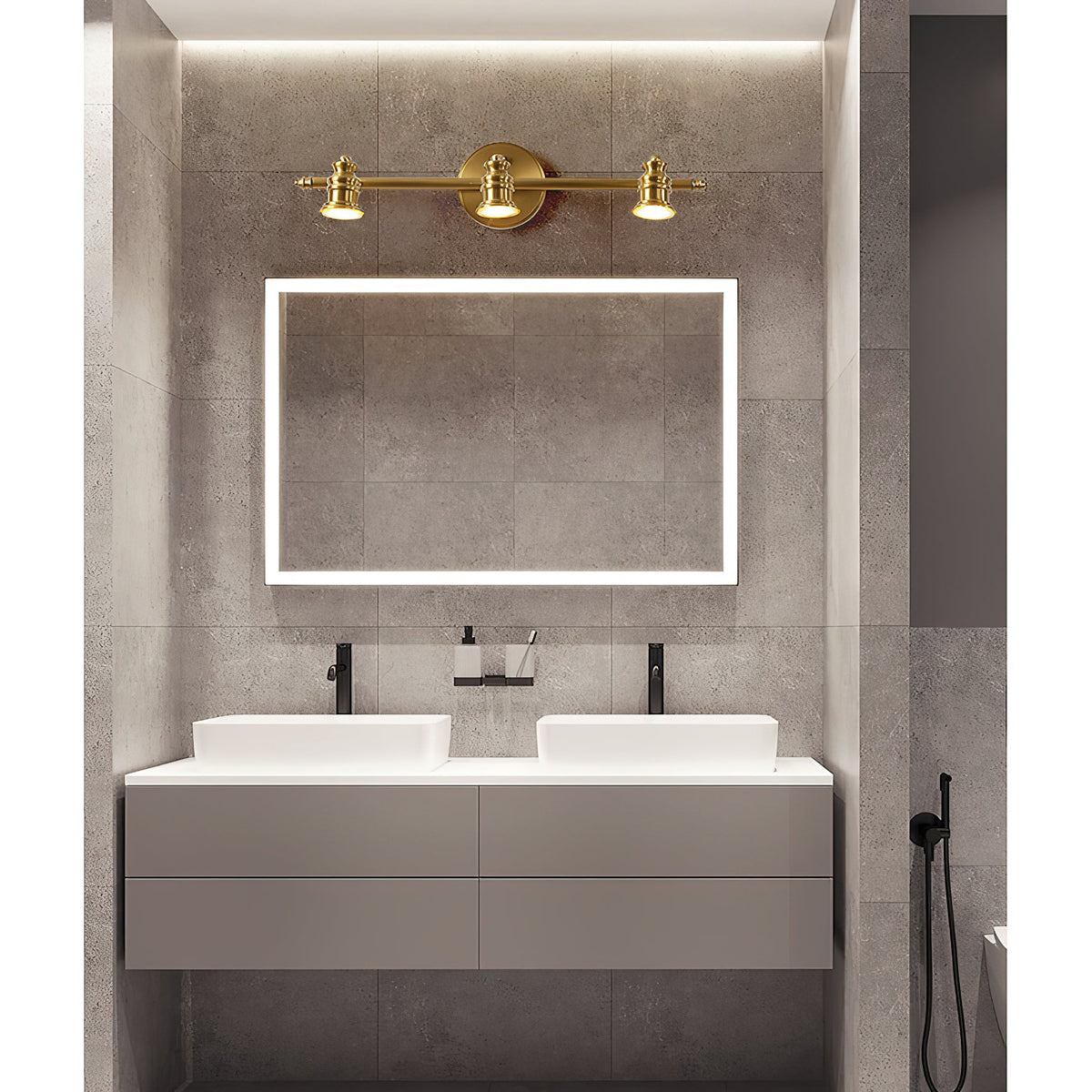 Corten Applique Murale en Laiton