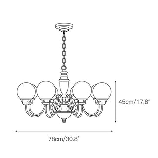 Ciphaen Lustre Laiton Verre Luxe Postmoderne