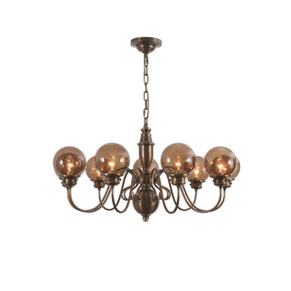Ciphaen Lustre Laiton Verre Luxe Postmoderne