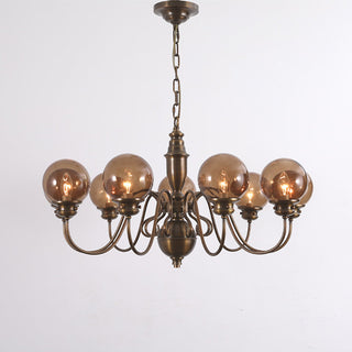 Ciphaen Lustre Laiton Verre Luxe Postmoderne