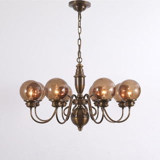 Ciphaen Lustre Laiton Verre Luxe Postmoderne