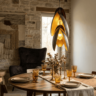 Hammered Pendant Lamp-Neutral Decor