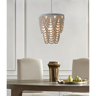 Ordore Lustre Bois Métal Luxe Postmoderne