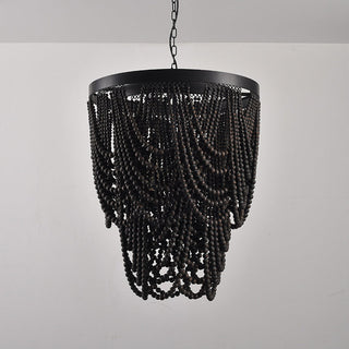 Ordore Lustre Bois Métal Luxe Postmoderne
