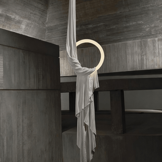 Hammock Fabric Pendant Light-Neutral Decor