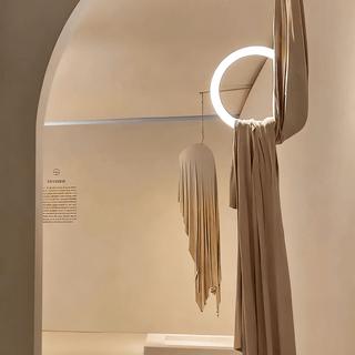 Hammock Fabric Pendant Light-Neutral Decor
