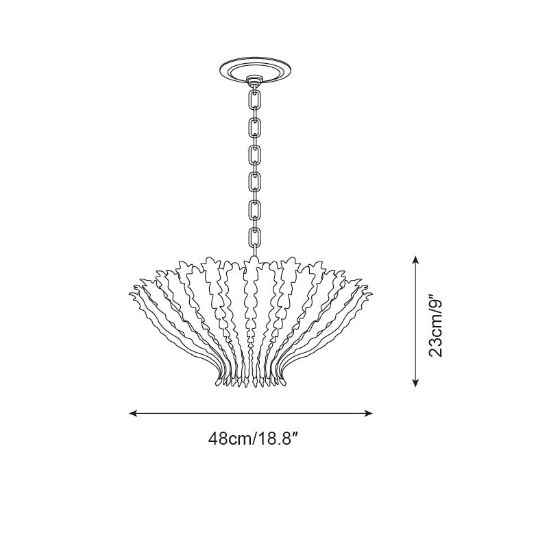 Geyon Golden Leaf Chandelier-Neutral Decor