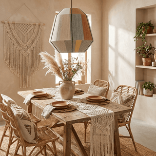 Hand-Wound Lantern Pendant Lamp-Neutral Decor