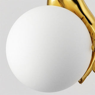 Avnorira Suspension Globe Verre Laiton Main