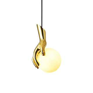Avnorira Suspension Globe Verre Laiton Main