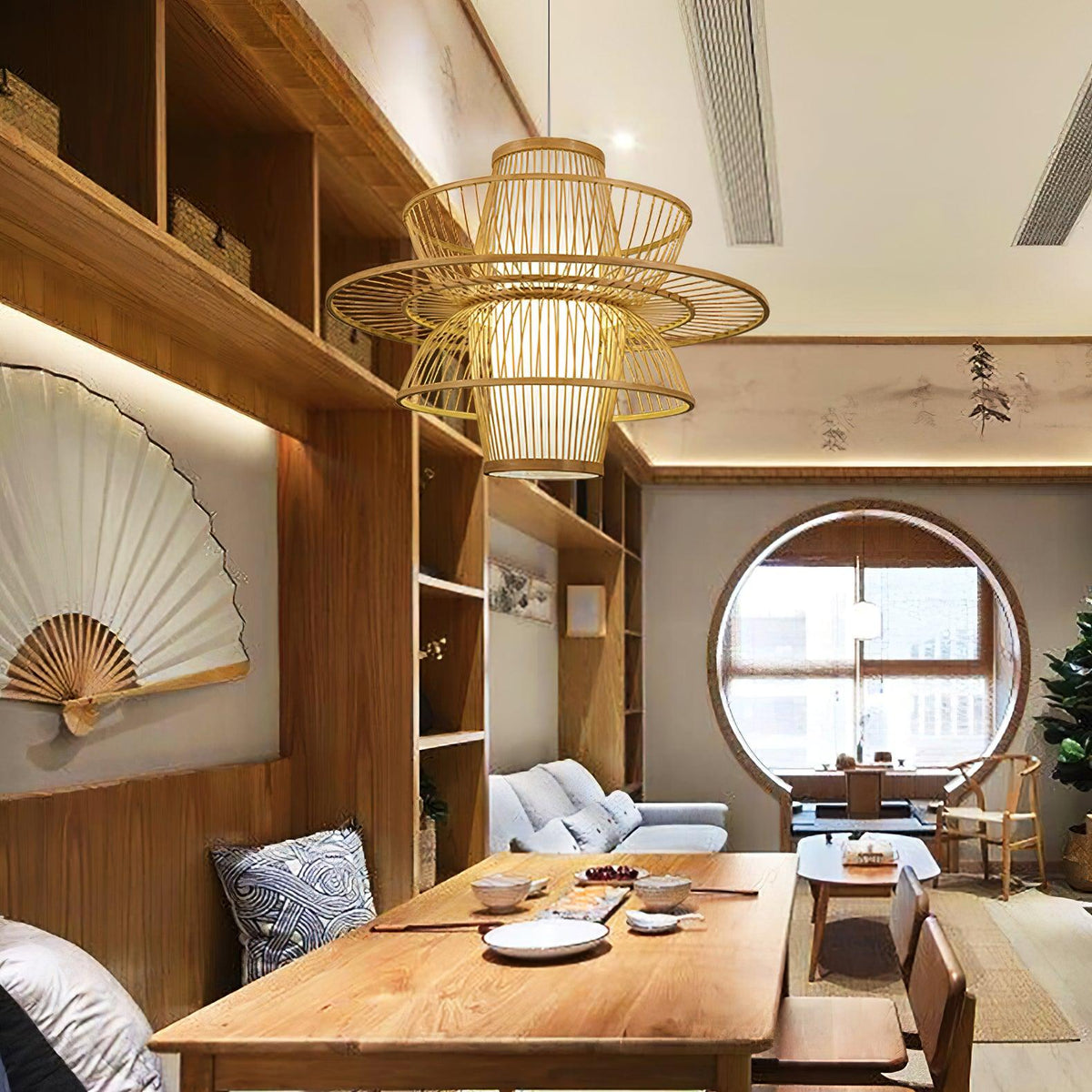 Melane Lampe Suspension en Bambou Sigyn Fait Main