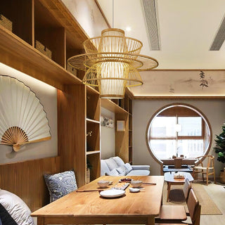 Covarir Lampe Suspension en Bambou Sigyn Fait Main