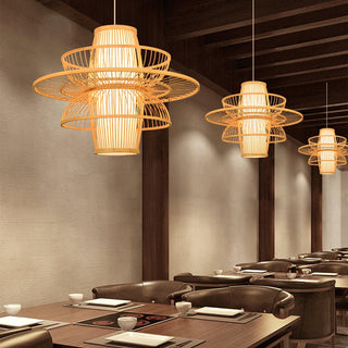 Covarir Lampe Suspension en Bambou Sigyn Fait Main