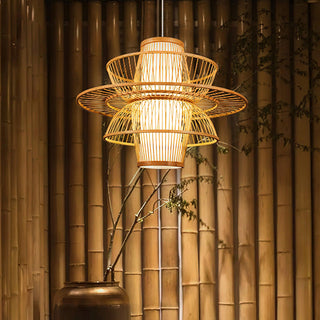 Covarir Lampe Suspension en Bambou Sigyn Fait Main