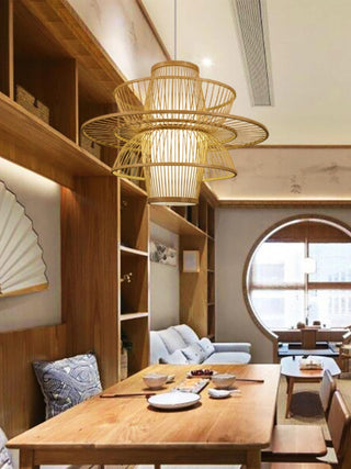 Covarir Lampe Suspension en Bambou Sigyn Fait Main