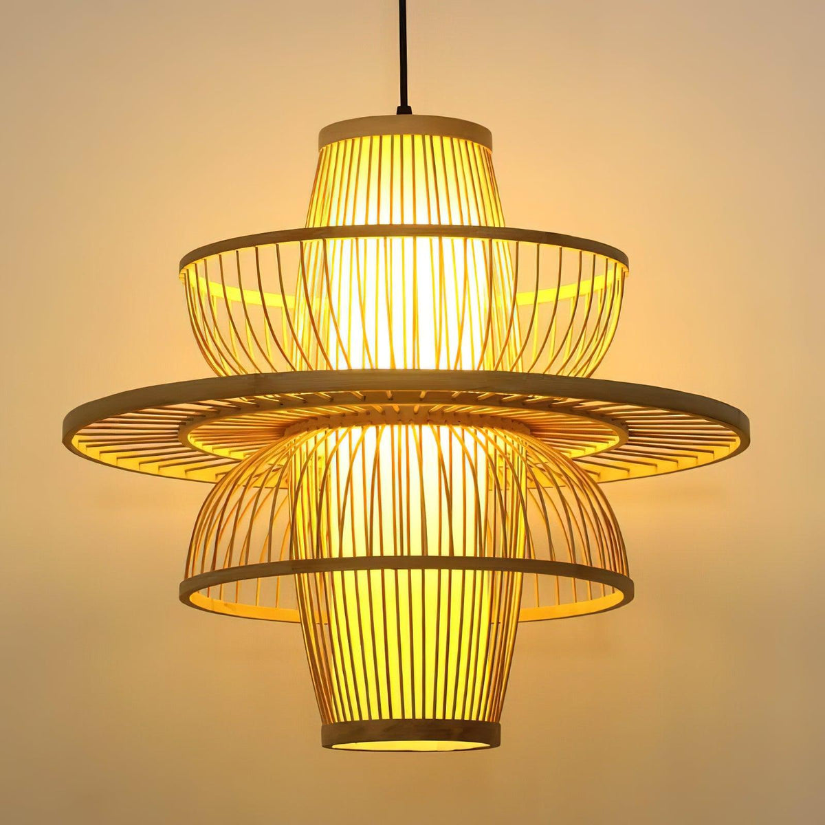 Melane Lampe Suspension en Bambou Sigyn Fait Main