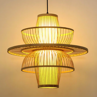 Covarir Lampe Suspension en Bambou Sigyn Fait Main