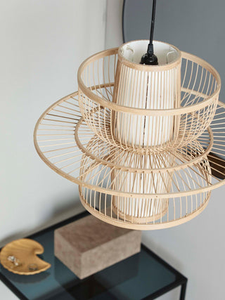 Covarir Lampe Suspension en Bambou Sigyn Fait Main