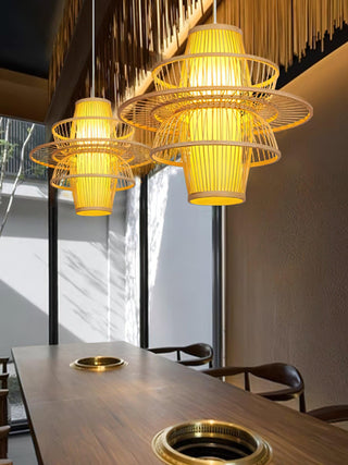 Covarir Lampe Suspension en Bambou Sigyn Fait Main