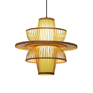 Covarir Lampe Suspension en Bambou Sigyn Fait Main