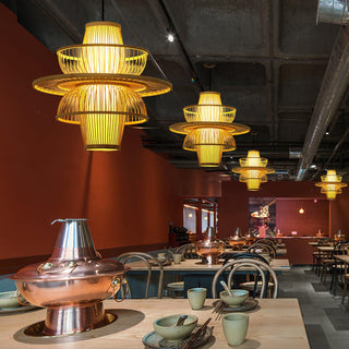 Covarir Lampe Suspension en Bambou Sigyn Fait Main
