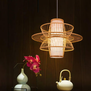Covarir Lampe Suspension en Bambou Sigyn Fait Main