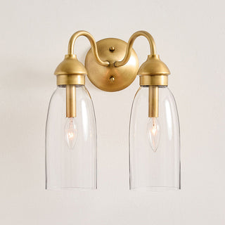Nydoreth Applique Murale Cuivre Verre Moderne
