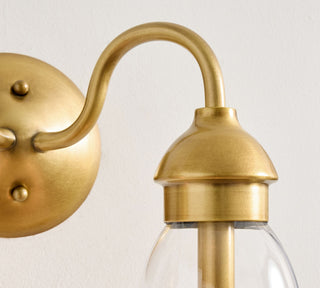 Nydoreth Applique Murale Cuivre Verre Moderne