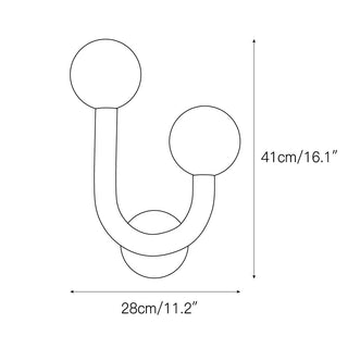 Zoshaos Applique Murale Laiton Verre Moderne Joyeuse