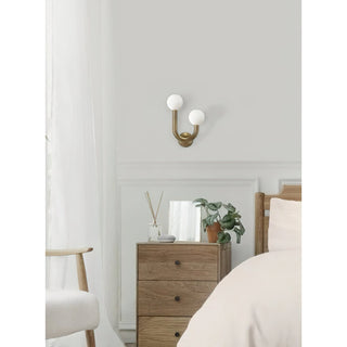 Zoshaos Applique Murale Laiton Verre Moderne Joyeuse