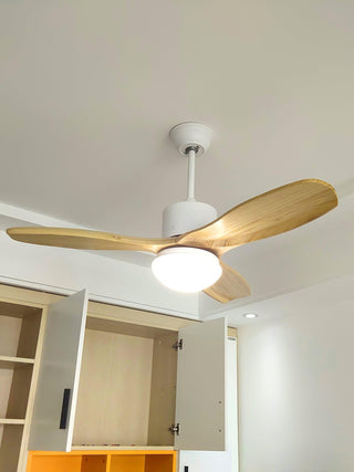 Ventilateur de Plafond Luminaire Brivel Élégance Naturelle