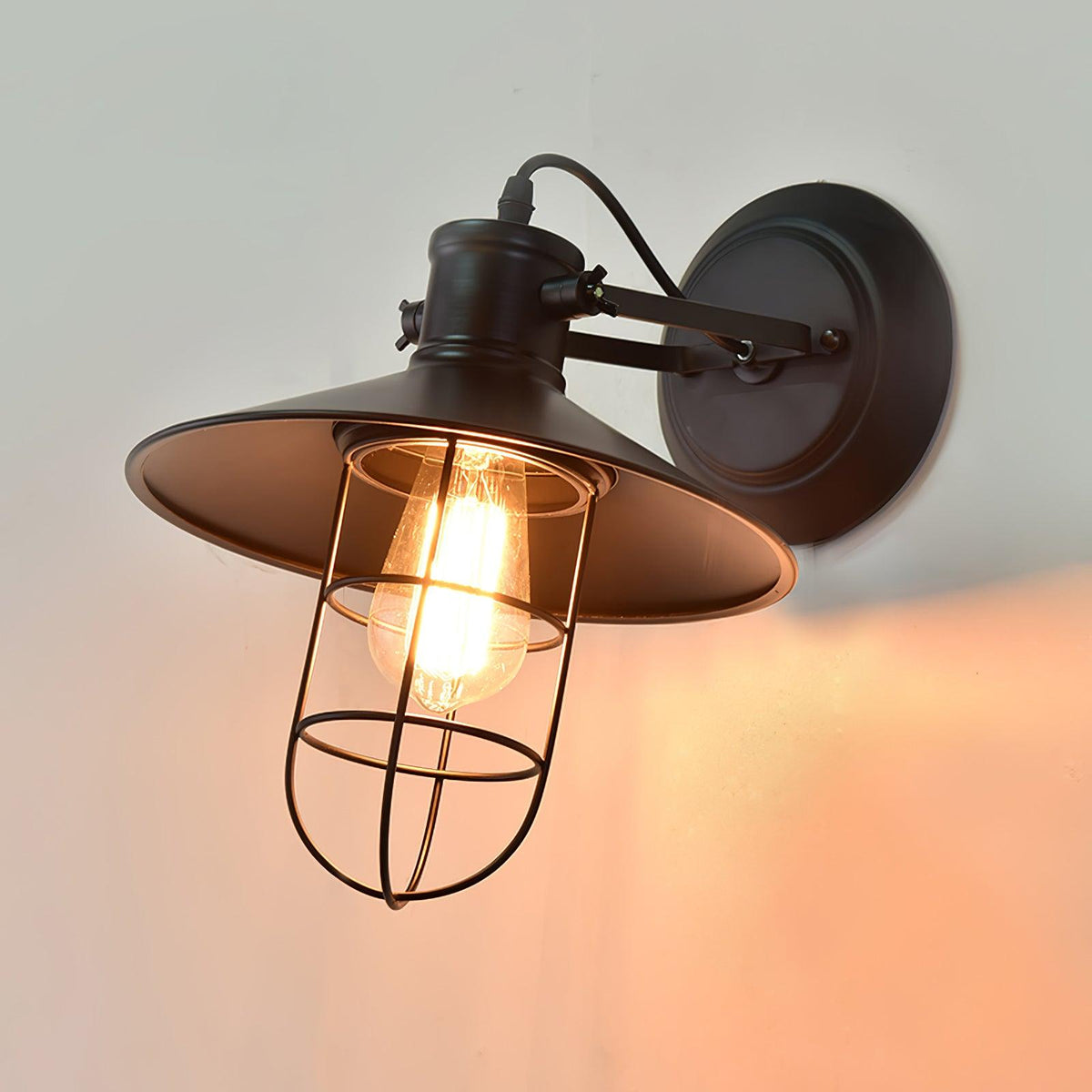 Abnormal Harbour Industriel Verre Luminaire Mural