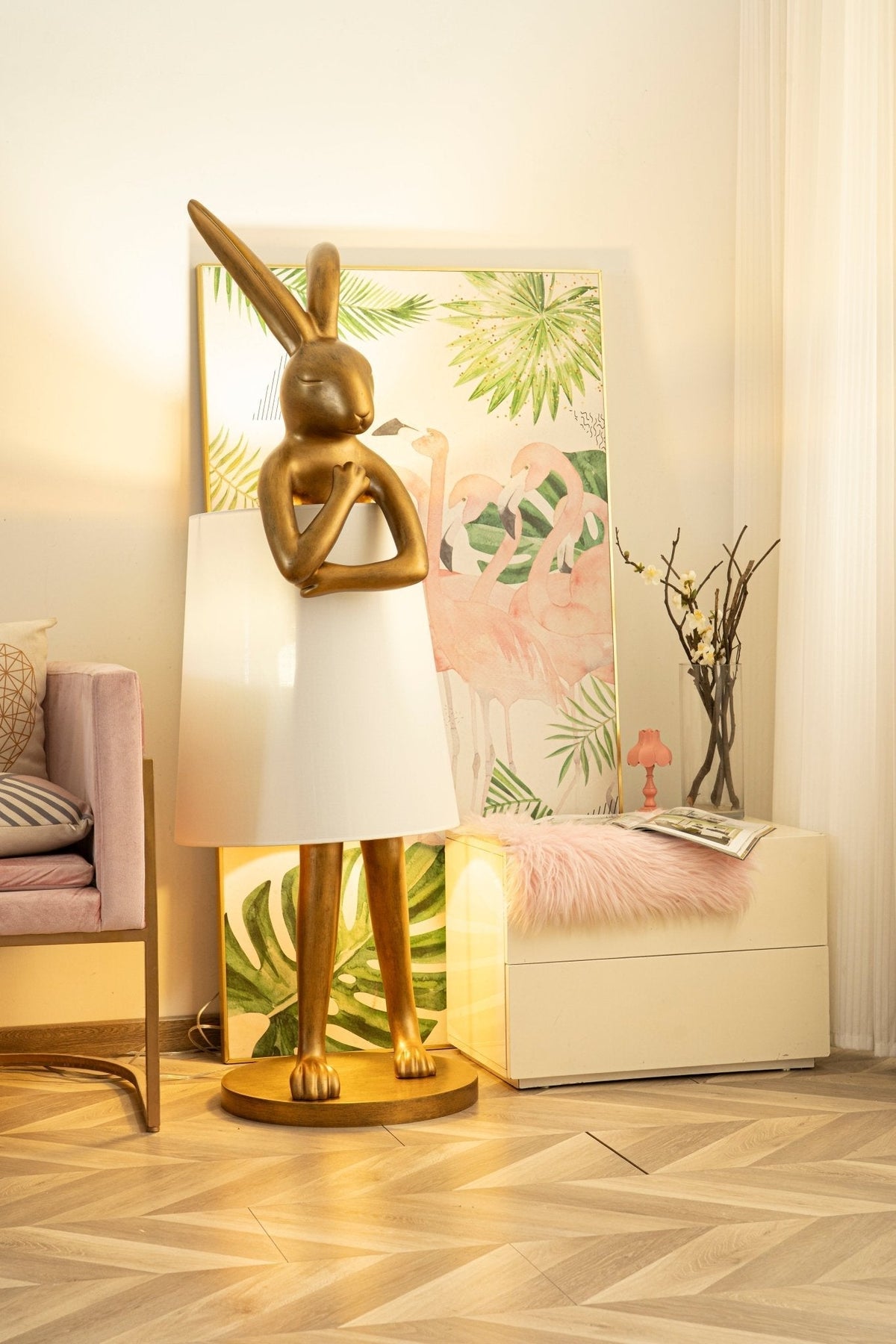 Sedr Luxurious Hare Silhouette Lampadaire