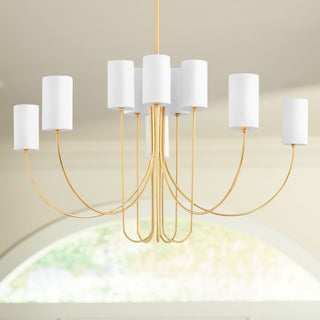 Asolira Lustre Tissu Noir Industriel Vintage