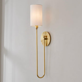Syvineth Applique Murale Laiton Tissu Minimaliste Moderne