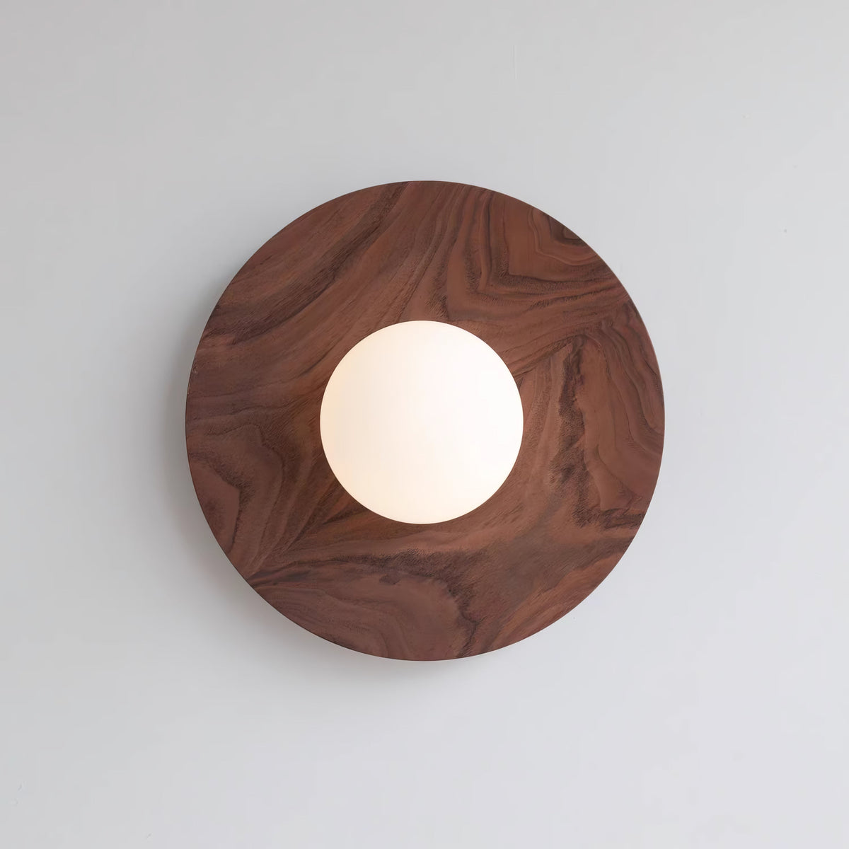 Kalael Applique Murale Minimaliste en Bois et Verre
