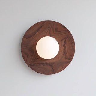 Arlirir Applique Murale Minimaliste en Bois et Verre