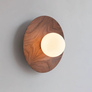 Arlirir Applique Murale Minimaliste en Bois et Verre