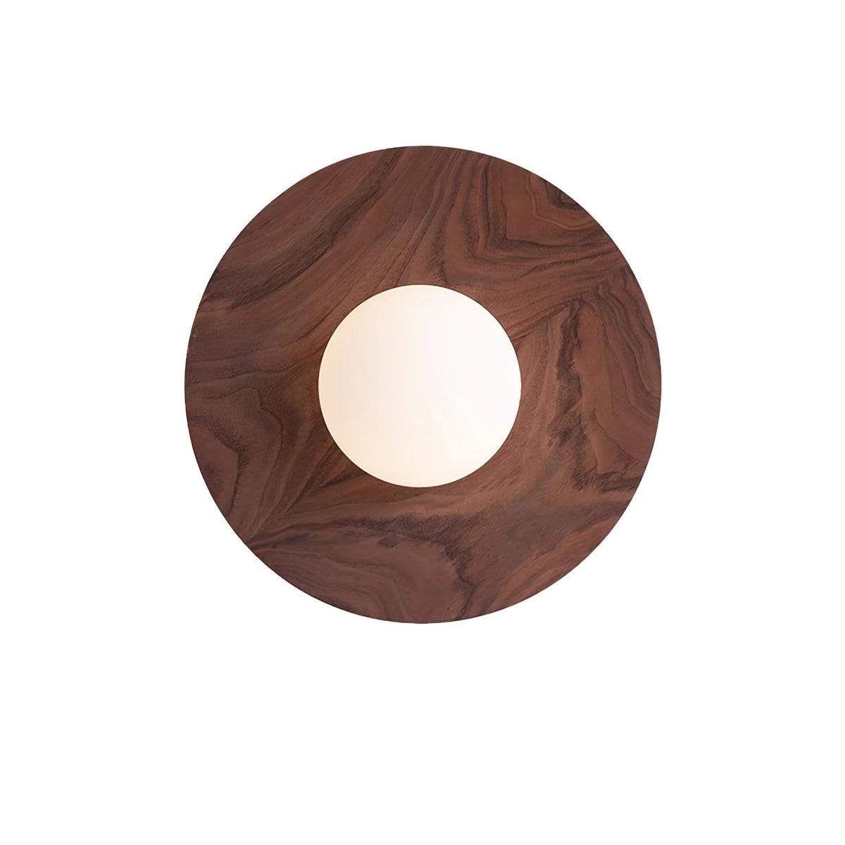Kalael Applique Murale Minimaliste en Bois et Verre