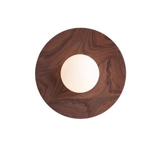 Arlirir Applique Murale Minimaliste en Bois et Verre
