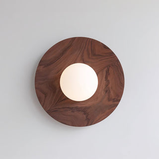 Arlirir Applique Murale Minimaliste en Bois et Verre