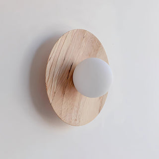 Arlirir Applique Murale Minimaliste en Bois et Verre