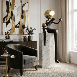 Harmony Duo Sculpture Lamp-Neutral Decor