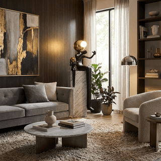 Harmony Duo Sculpture Lamp-Neutral Decor