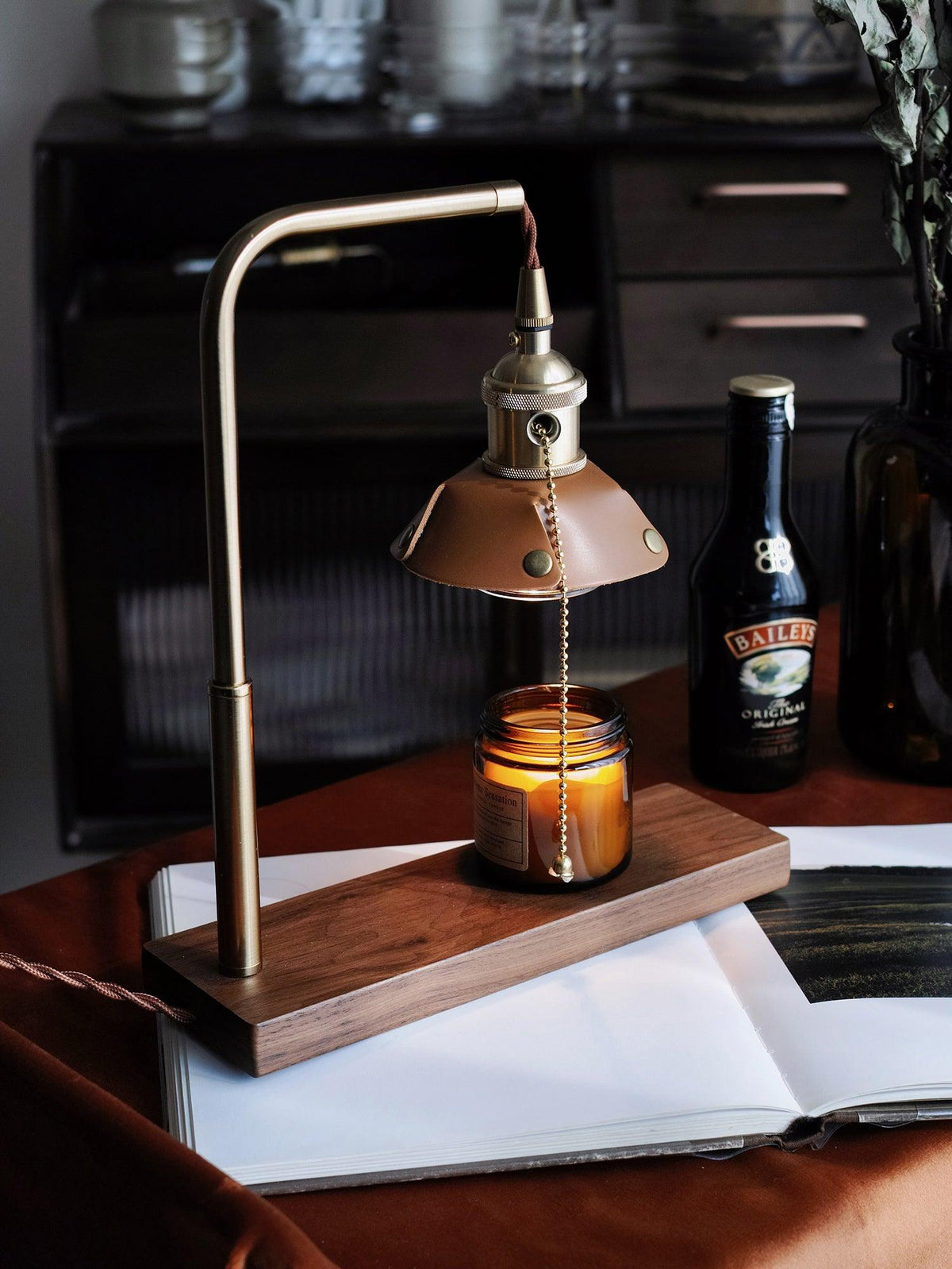 Clark Lampe de Table en Bois Moderne