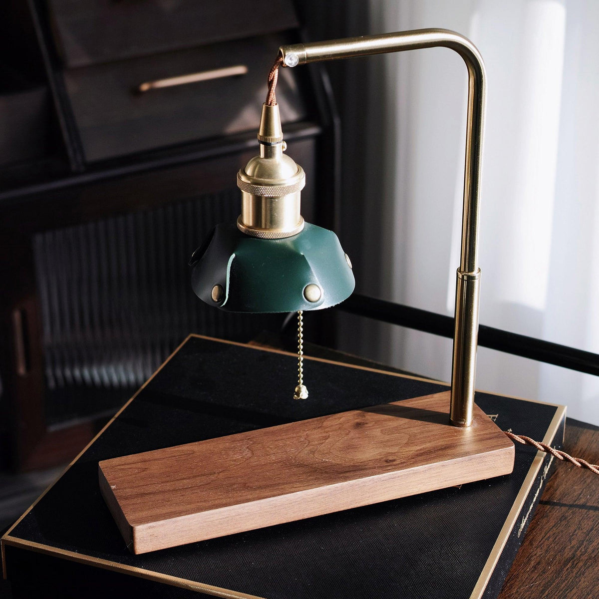 Clark Lampe de Table en Bois Moderne