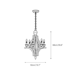 Ephaos Lustre Métal Bois Industriel Vintage