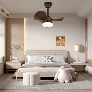 Plafonnier Ventilateur Neriah Moderne en Bois
