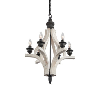 Ephaos Lustre Métal Bois Industriel Vintage